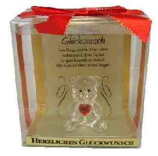 Kristallb�r Herzlichen Gl�ckwunsch