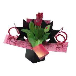 Pop Up Karte Rose