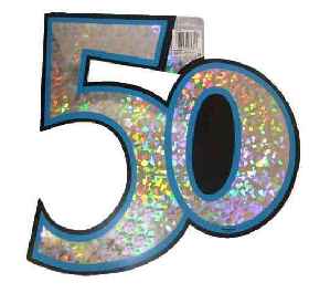 50. Geburtstag - XL Schild 50