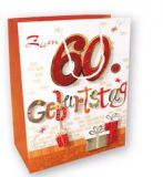 60. Geburtstag - Geschenktasche 3 D