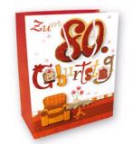 80. Geburtstag - Geschenktasche 3 D
