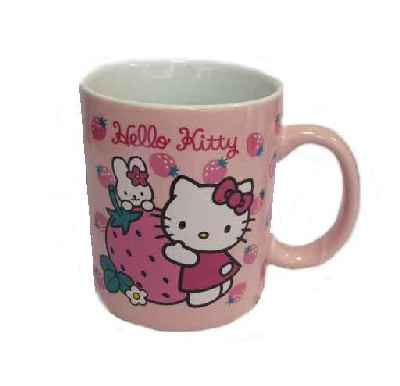 Hello Kitty Kaffeebecher Strawberry