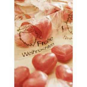 Herzbonbons Frohe Weihnachten