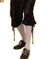 Piraten- Kniebundhose Samt Gr. 52