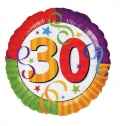 Folienballon - Zahl 30