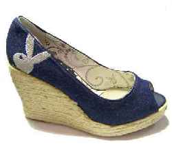 Playboy - High Heel Wedge BLUE