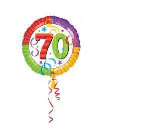 Folienballon - Zahl 70
