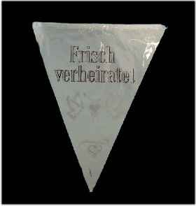 Wimpelkette Frisch verheiratet