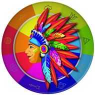 Indianer - 8 x Teller