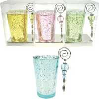 Teelichthalter mit Glas in PVC Box