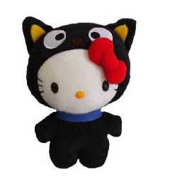 Hello Kitty - Plschfigur Black Cat