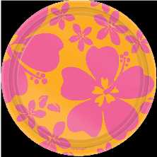 Pappteller - Hibiscus Pink