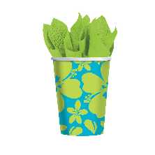 Papier Pappbecher Hibiscus Blue