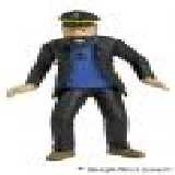 Figur Haddock, 9 cm (PVC)