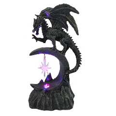 Drache mit Kristall und LED Licht