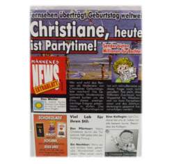 M�nnekes Geburtstagskarte CHRISTIANE