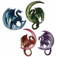 Fantasy Drache im Mond
