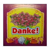 Aufkleber Danke