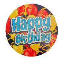 Happy Birthday XXL Schild,bunt