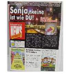 M�nnekes Geburtstagskarte SONJA