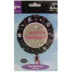 Happy Birthday Folienballon Glamour