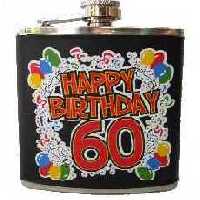 Flachmann Happy Birthday 60