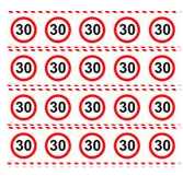Absperrband Verkehrsschild 30
