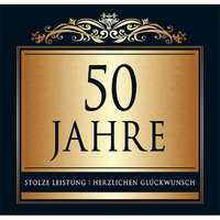 50.Geburtstag Aufkleber elegant