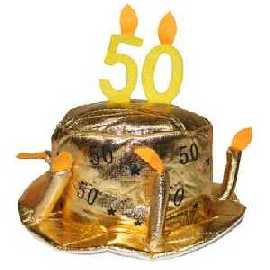 Goldene Hochzeit - Pl�schhut 50
