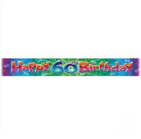 Happy 60 Birthday Banner