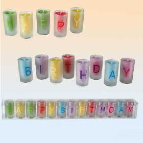 Happy Birthday Kerzen Gl�ser