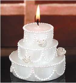 Kerze Hochzeitstorte