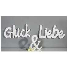 Schriftzug Gl�ck & Liebe