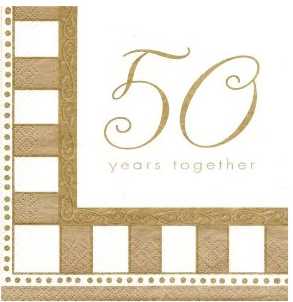 Goldene Hochzeit  - Servietten 50