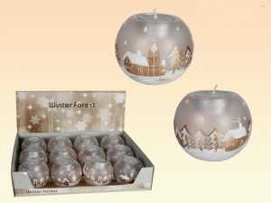 Teelichtshalter WINTERLANDSCHAFT