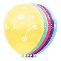 Pearl Luftballons mit Zahl 90