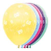 Pearl Luftballons mit Zahl 65
