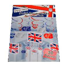 Gro�britannien Swirl H�ngegirlanden