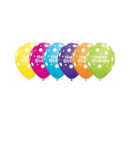 Luftballons Happy Birthday DOTS