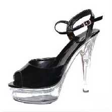 Disco Stiletto Pumps schwarz