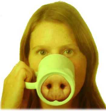Nasenbecher Tasse Schweinchen Schnauze