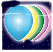 LED Ballons bunt