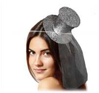 Glitter Glamour Hut, silber
