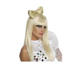Lady Gaga Bow Clip Wig