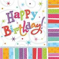 Servietten Happy Birthday