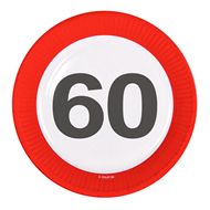 Servietten Verkehrsschild 60