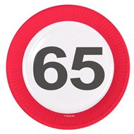 Servietten Verkehrsschild 65