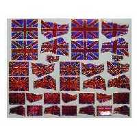 Gro�bitannien Glitzer Klebe Sticker