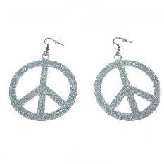 Glitter XXL Peace Ohrh�nger