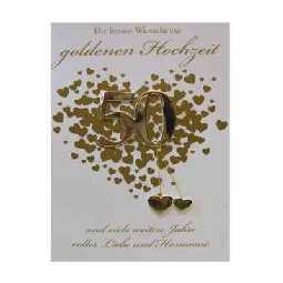 Zur goldenen Hochzeit -Gl�ckwunschkarte